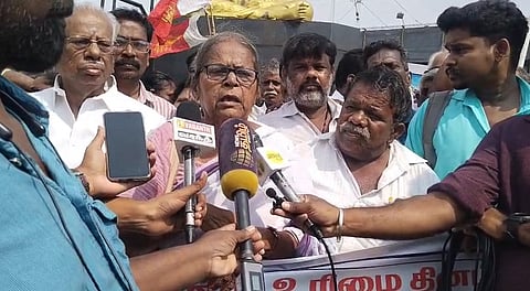R Geetha, adviser, Unorganised Workers Federation and President, National Federation of Unorganised and Migrant Worker.