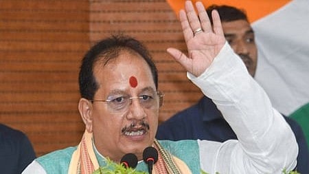 Bihar Dy CM Vijay Kumar Sinha.