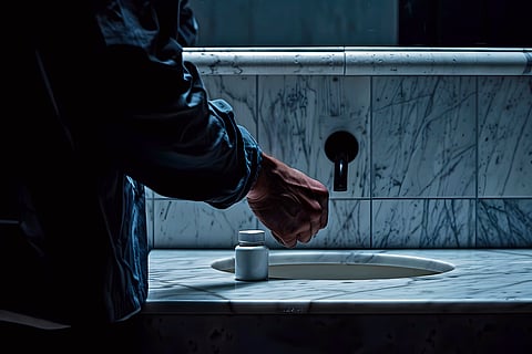 When a court restroom thief finally tapped out