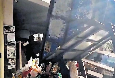 A file photo of garbage being dumped on the doorstep of a litterbug