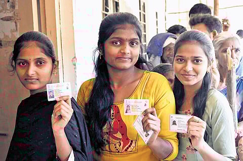 Defying freezing cold, voters turn out in droves for peaceful panchayat polls in Telangana