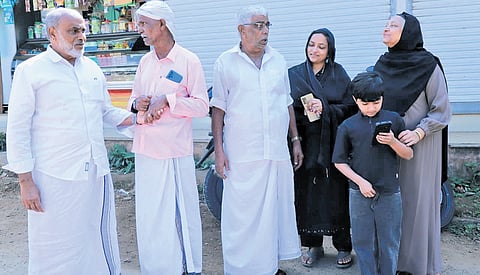 Landslide survivors of Chooralmala-Mundakkai meet up during polls at Noorul Islam Madrasa Hall at Chooralmala