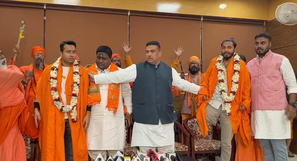'Fight to protect religion': Suvendu felicitates men held for assaulting chicken-patty vendors at Gita event