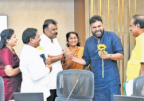 Group of Ministers thank Deputy CM Pawan Kalyan for sanctioning funds for roads in their constituencies.