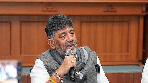 Karnataka Deputy Chief Minister and state Congress chief DK Shivakumar.