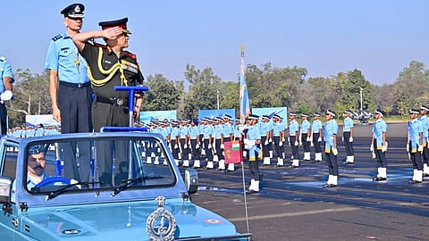 he IAF Combined Graduation Parade (CGP) of the 216th  Course was reviewed by General Anil Chauhan, Chief of Defence Staff, at the Air Force Academy today.