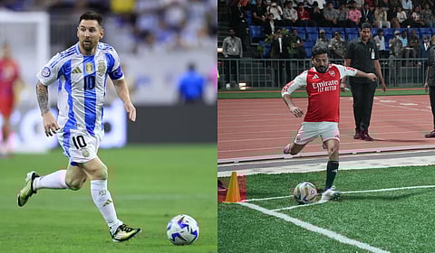 From there, the World Cup winner heads to Uppal for a 20-minute friendly with CM Revanth Reddy, billed as a unique crossover fixture.