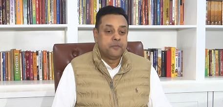 BJP national spokesperson Sambit Patra addressing a press conference in New Delhi.