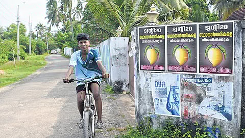 A wall poster in Kadamakudy urging people to vote for the Twenty20 candidates.