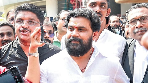 Actor Dileep comes out of Ernakulam District and Principal Sessions Court after being acquitted in the actor assault case.