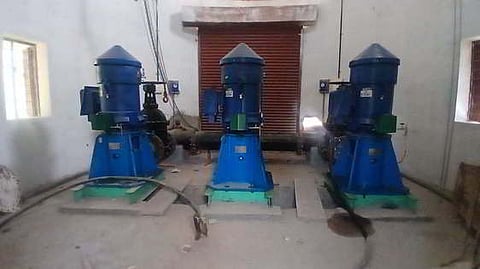 local sources said that the municipality has not yet secured the necessary electricity connection to run the pumping station.