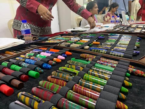 The Indian Pen Show held in Tiruchy during the weekend attracted over 500 people, and showcased around 1,000 pens ranging from Rs 1,000 to over Rs 1 lakh