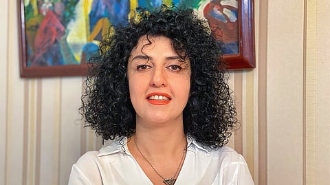 Iranian Nobel winner Narges Mohammadi.