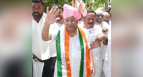 Former minister and senior Congress leader Shamanur Shivashankrappa who passed away in Bengaluru on Sunday.