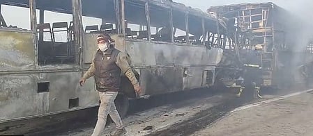 Yamuna Expressway crash: Death toll may rise as identification of burnt bodies begin, say officials
