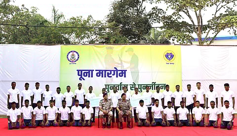 Under the surrender and rehabilitation policy, each surrendered Maoist receives an initial financial incentive of ₹50,000.