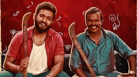 Anthony Daasan (right) in a song for Devaru Ruju Madidanu 