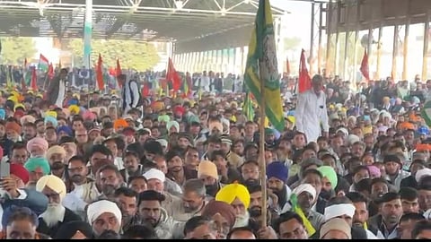 From the mahapanchayat platform, farmer leaders announced that the agitation would be intensified in the coming days.