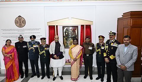 The dedication ceremony of the Param Vir Dirgha on Vijay Diwas was attended by several distinguished dignitaries, including Defence Minister Rajnath Singh,