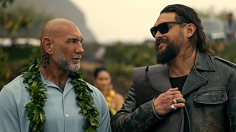 Jason Momoa and Dave Bautista from The Wrecking Crew