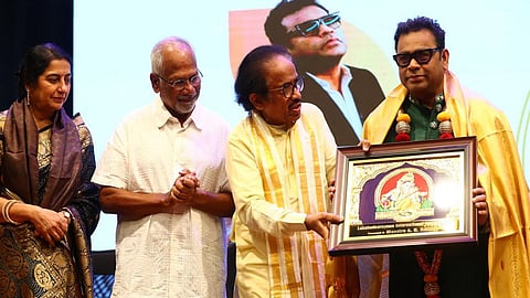 AR Rahman honoured with Lakshminarayana International Award.