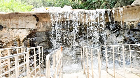 Mangalam waterfalls in Pachamalai Hills in Tiruchy district 