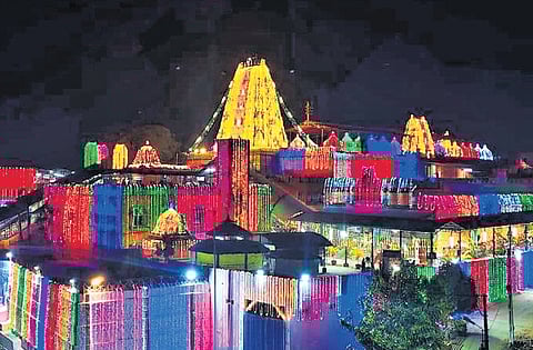 Teppotsavam (Float Festival) of Sri Sita Ramachandra Swamy and Vaikuntha Dwara Darshan, scheduled for December 29 and 30, are progressing at a brisk pace.