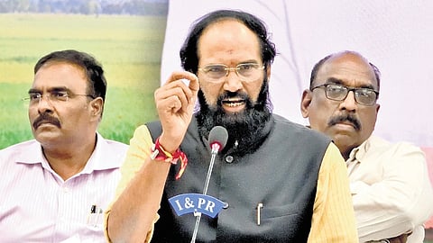 Irrigation and Civil Supplies Minister N Uttam Kumar Reddy