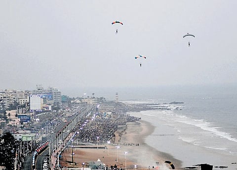 International Fleet Review held in Visakhapatnam in 2016. 
