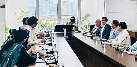 State-level steering committee meeting on MBS chaired by principal secretary of Commerce and Transport department Usha Padhee.