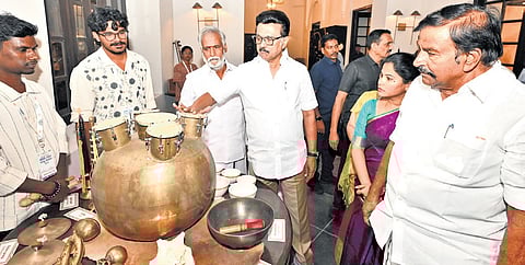 Chief Minister MK Stalin inaugurated the renovated hall on Tuesday .