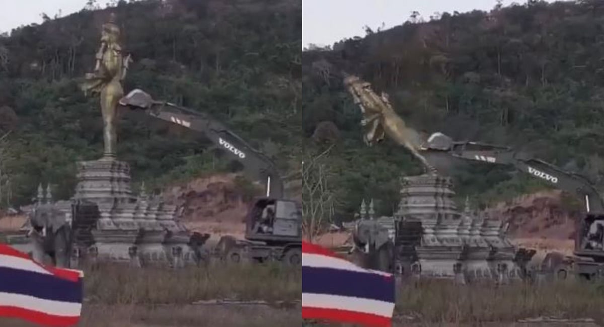 India condemns demolition of Vishnu statue in disputed area at Thailand–Cambodia border
