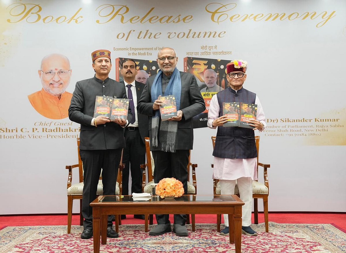 PM Modi steering country towards prosperity, says VP Radhakrishnan in book release ceremony