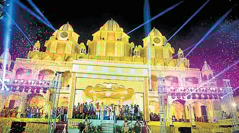 This year, seasoned theatre artiste Sushil Meher is portraying the role of King Kansa for the first time at Dhanujatra. 