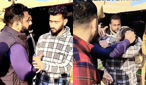 Visuals of the Kashmiri vendow being assaulted by Bajrang Dal activists in Uttarakhand.