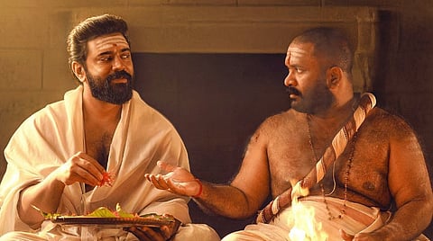 Nivin Pauly and Aju Varghese in 'Sarvam Maya'