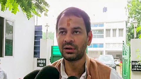 JJD chief Tej Pratap Yadav.