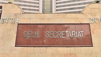 A view of the Delhi Secretariat in New Delhi.