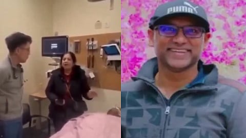 In a video that has gone viral on social media, Niharika, the wife of the deceased Prashant Sreekumar, is seen standing beside her husband’s body, blaming hospital authorities for what she described as a fatal delay in care at Grey Nuns Community Hospital in Edmonton.