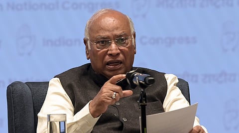 Congress president Mallikarjun Kharge