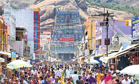 Thiruparankundram temple originated as a rock-cut cave shrine during early Pandya period, and the Sikandar Basha Dargah atop the hill is believed to have been built some 700 years ago