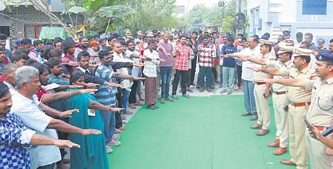 Public was urged to report drug abuse or threats to public peace to the police or by dialling 112.