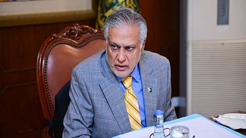 Pakistan's Deputy PM Ishaq Dar.
