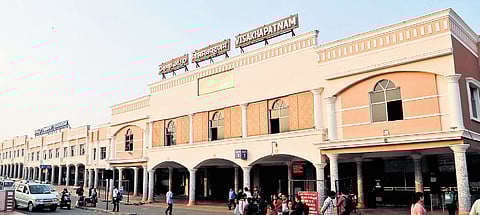 Visakhapatnam railway station.