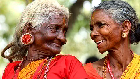 Devotees during the Aswathy Kavutheendal ritual at Kodungallur Sree Kurumba Bhagavathy temple in Thrissur district.
