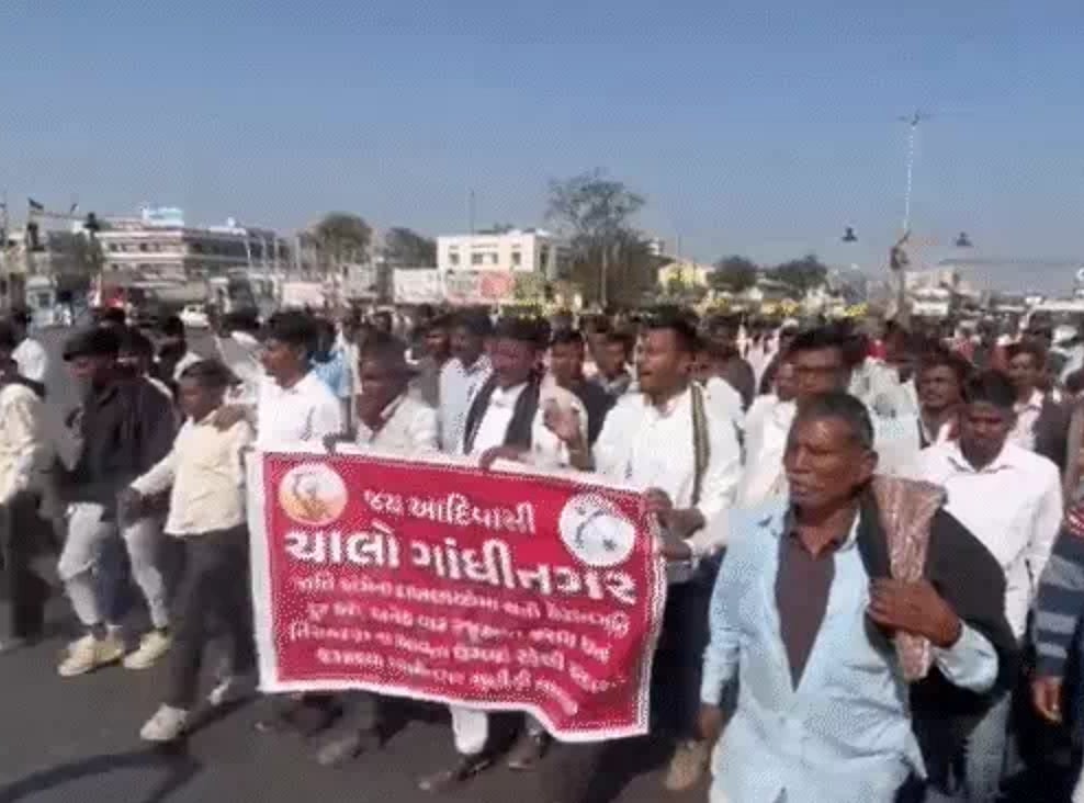 Gujarat tribal youth launch 131 Km padayatra over unemployment, caste discrimination