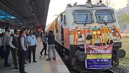 Represntational image| Kavach 4.0 commissioned on Bajwa-Ahmedabad section, Vadodara DRM explains safety features