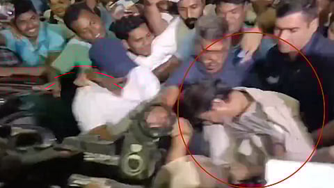 Security personnel immediately assisted him and ensured he got inside safely.