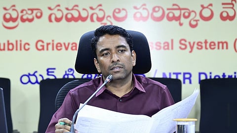 NTR District Collector  G Lakshmisha. 