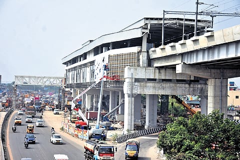 Construction work on the orange line/corridor 4 is nearing completion, with major civil works finished and final installations under way.